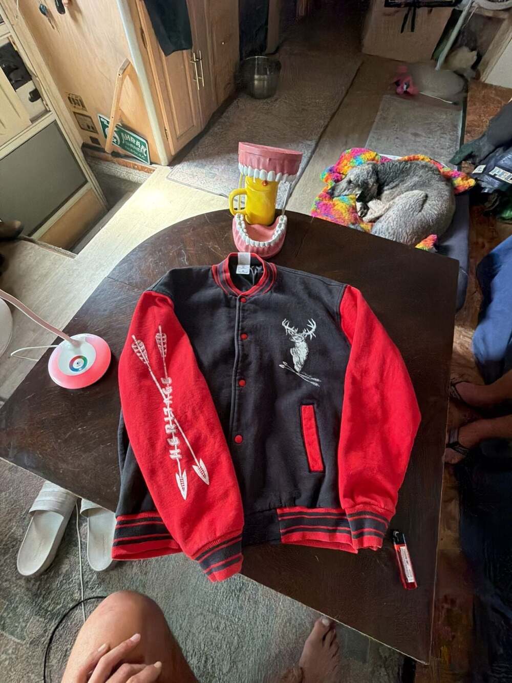 Fruit of the Loom Vintage Varsity Jacket Size L Deer Arrow Heritage
